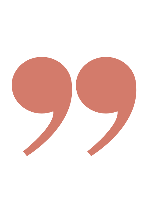 uniquewebdesigns - Illustration eines doppelten Schluss-Anführungszeichens in warmem Rotton